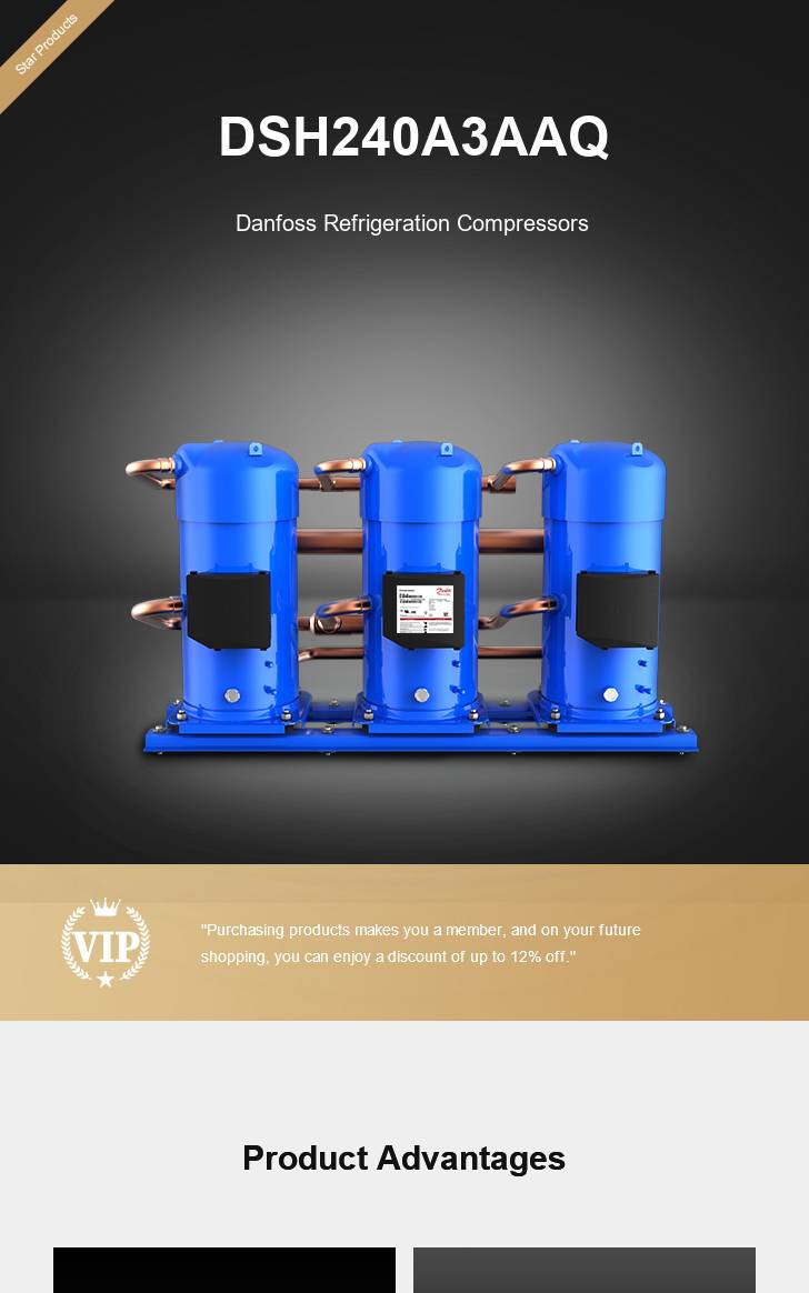 Danfoss Compressor DSH240A3AAQ, technical parameters pdf, structure diagram